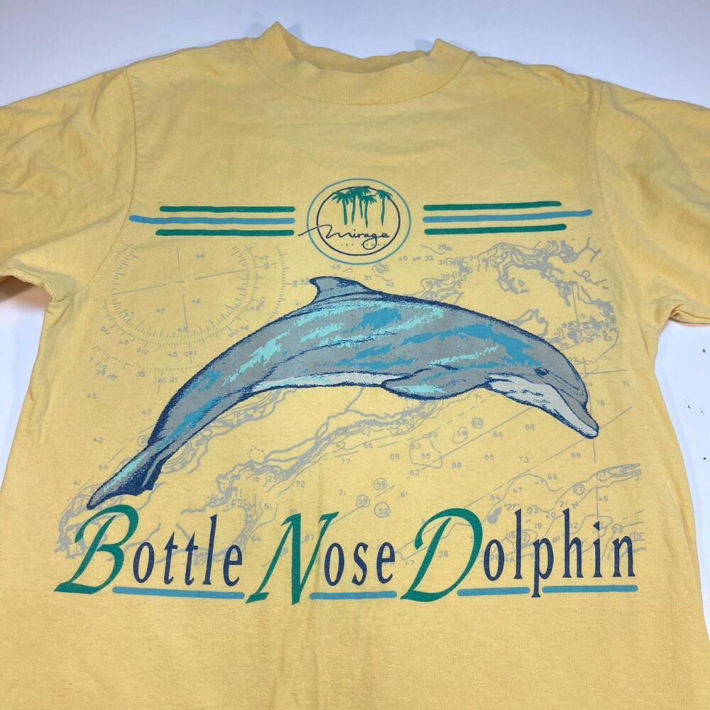 Mirage Las Vegas Hotel & Casino Dolphin VINTAGE T Shirt Sz Mens S